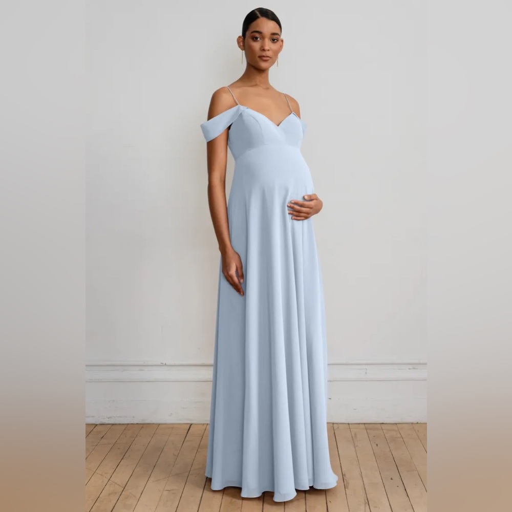 NEW - JENNY YOO - PRIYA MATERNITY DRESS - WHISPER BLUE